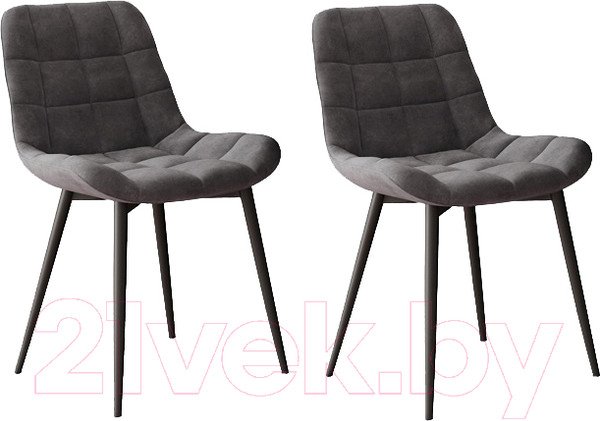 Изображение товара Набор стульев ДСВ Президент (графит софт)